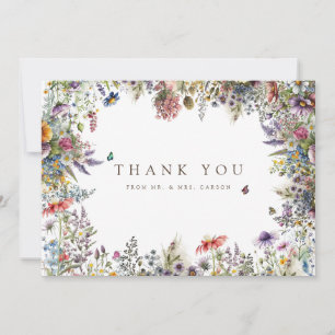 Boho WildblomGarden White - tackkort Tack Kort