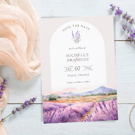 Boho WildblomLavender Lila Violet Summer Inbjudningar