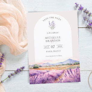 Boho WildblomLavender Lila Violet Summer Inbjudningar