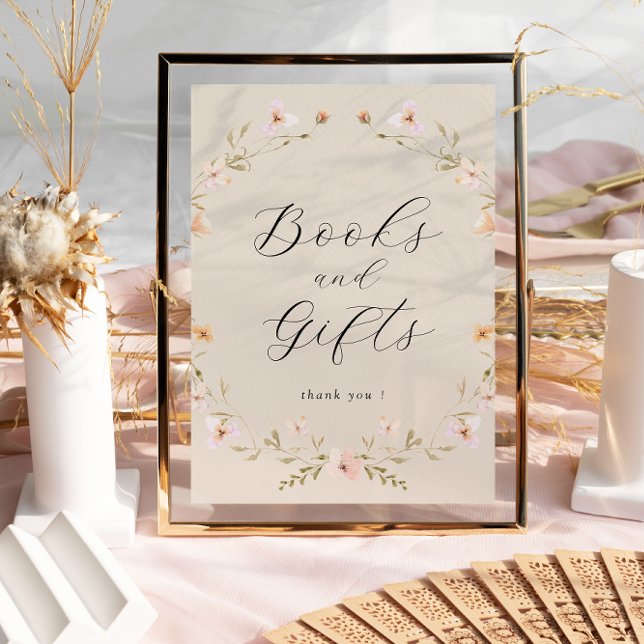 Boho Wildblomma Bokar och Gift Baby Shower Poster (Skapare uppladdad)