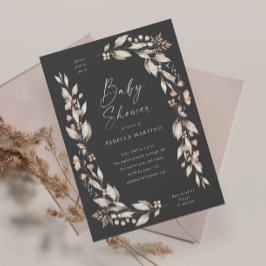Boho Wildblomma Elegant Blommigt Baby Shower Inbjudningar