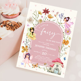 Boho Wildblomma Fairy Baby Shower Party Inbjudningar