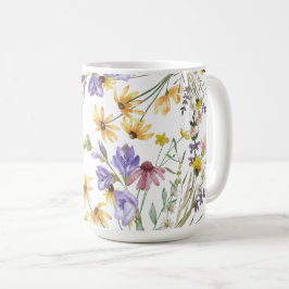 Boho Wildblomma Kaffemugg