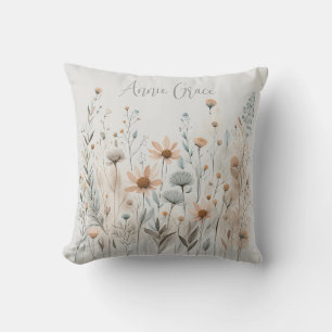 Boho Wildblomma Kudde