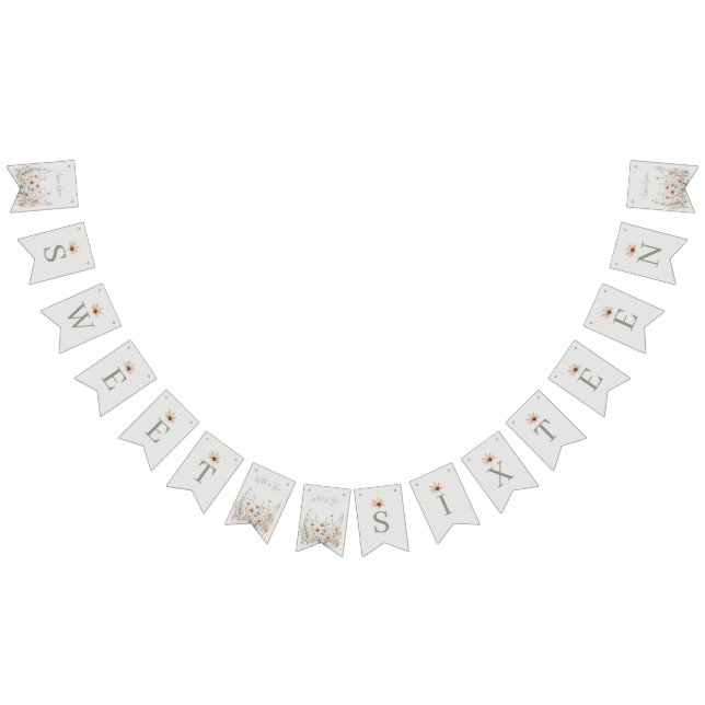 Boho Wildblomma Vimplar (Alla)