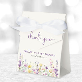 Boho Wildblommans vattenfärgsskare Flicka Shower Presentaskar