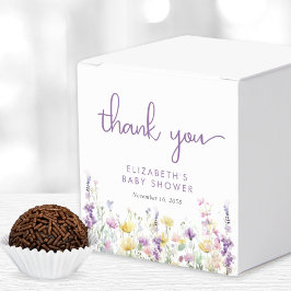 Boho Wildblommans vattenfärgsskare Flicka Shower Presentaskar