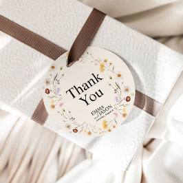 Boho WildblommBröllop Gift Märkres Gåvor Etiketter