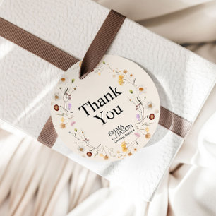 Boho WildblommBröllop Gift Märkres Gåvor Etiketter