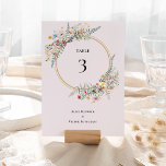 Boho WildblommFern Lavender Bröllop Bordsnummer<br><div class="desc">Bordsnumret av Bholodblommor i lavender i bröllop är en elegant arrangemang av klassisk guld-geometrisk ramar som är förskönad med ömtåliga boho-blommigtar, gröna buketter och stammar. Med en palett av tidlös dammig lila lavender-bakgrunder med enkel klassisk svart typografi och vitaktiga färgade vilda blommor, skapande en underbar och polerad romantisk känsla. Genom...</div>