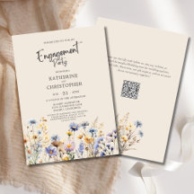 BOHO WildblommFörlovningsfest Elegant Beige