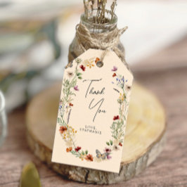 Boho WildblommMöhippa Gift Märkres Presentetikett