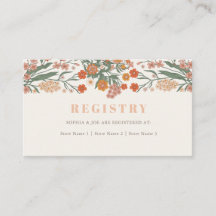 Boho WildblommMöhippa Gift-registret