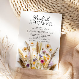 Boho WildblommMöhippa Inbjudningar