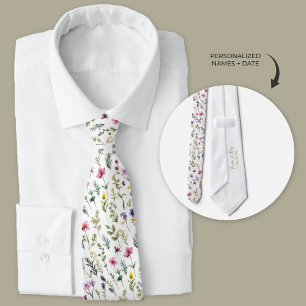 Boho WildblommNeck Tie Slips
