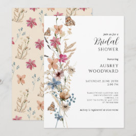 Boho WildblomMöhippa Inbjudningar