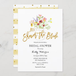 Boho WildblomMöhippa Inbjudningar