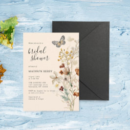 Boho WildblomMöhippa Inbjudningar