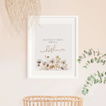 Boho WildblomPoster