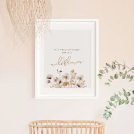 Boho WildblomPoster Poster