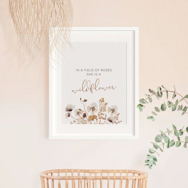 Boho WildblomPoster Poster (Skapare uppladdad)
