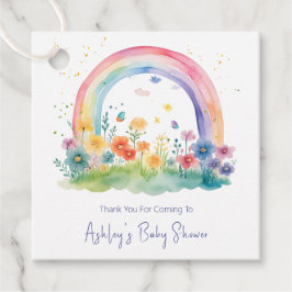 Boho WildblomRainbow Baby Shower Gåvor Etiketter