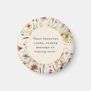 Boho Wildbloms Blommigt Anpassningsbar Offert Magnet