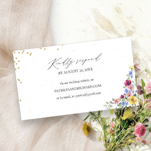 Boho Wildbloms Bröllop webbplats Online OSA kort