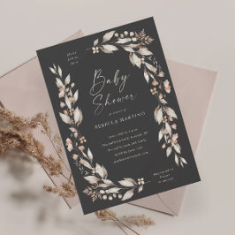 Boho Wildbloms Elegant Blommigt Baby Shower Magnet