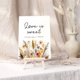 Boho Wildbloms Kärlek är Sweet Ta ett Treat Poster