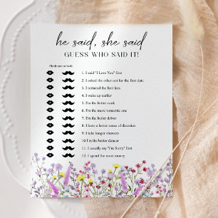 Boho WildblomShower sa att hon sa att spel