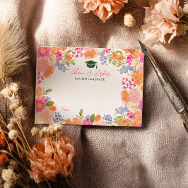 Boho Wildblomskonsommaren studenten råder önskemål Tilläggskort