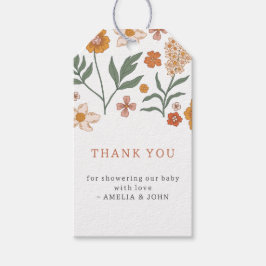 Boho WildblomTack Presentetikett