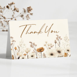 Boho WildblomVild Flowers Blommigt Garden Tack Kort