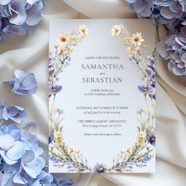 Boho WildblomWandean | Botaniskt Bröllop Inbjudningar