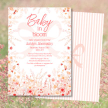 Boho Wildflower Baby in Bloom Flicka Baby Shower