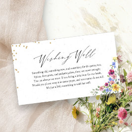 Boho Wildflower Bröllopsfest Önskebrunn Infogning Tilläggskort