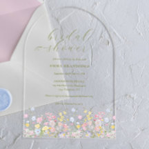 Boho Wildflower Elegant Bröllopsdusch