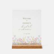 Boho Wildflower Elegant Bröllopsdusch 