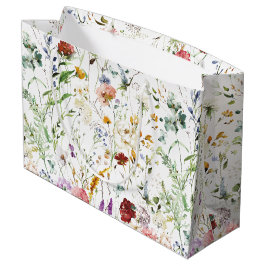 Boho Wildflower Watercolor Spring  Flower