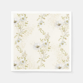 Boho Wildflowers Bröllopsdusch  Pappersservett