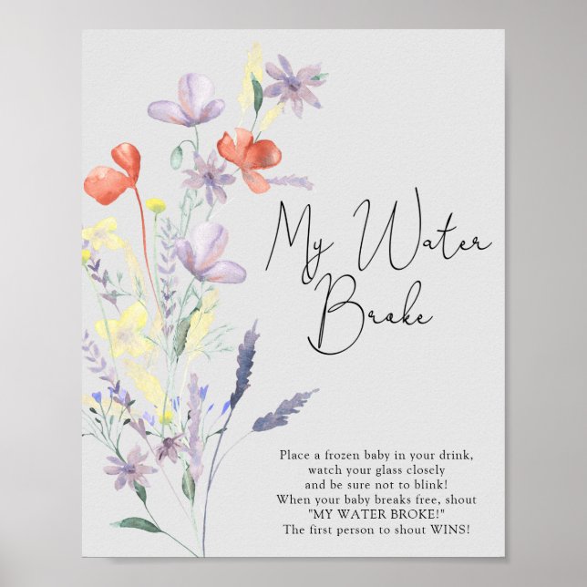 Boho Wildflowers - Vattenbröt spel Poster (Framsidan)