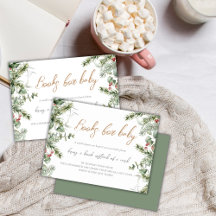 Boho Winter Baby Shower | Bokar för begäran om Bab