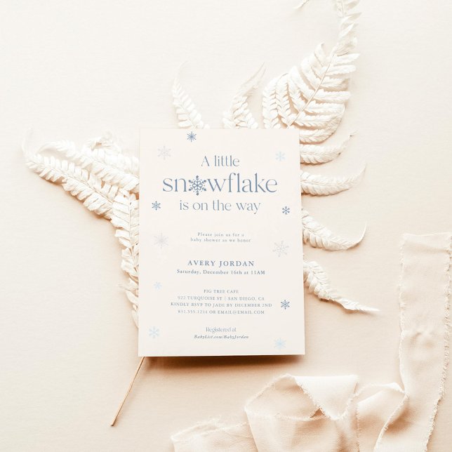 Boho Winter Baby Shower | Flummel Wonderland Inbjudningar (Skapare uppladdad)