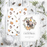 Boho Winter Citrus Wandan God jul Photo Ho Julkort<br><div class="desc">Tittar du ett vackert, enkelt och elegant helgdag kort? Titta bara på vår Boho Winter Citrus Wans God jul Photo Helgdag Card! Det här bedövningskortet har en andedräkt som dekoreras med vattenfärgade botaniska ämnen av citrusfrukter, gräs, stjärnanis och kanel, som omger fotot. "God jul är skriven i en populär handskriven...</div>
