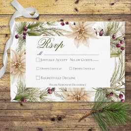 Boho Winter Greenery Boughs White OSA Kort