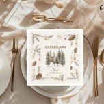 Boho Winter Onederland Birthday Pappersservett<br><div class="desc">Lägg till en liten elegans till din lilla födelsedag med vår "Boho Winter Onederland", födelsedagsnappor. Dessa charmerande napkins blandar sömlöst bohemiskt stil med serenskönheten i ett vinterland, och skapar dem perfekten att välja ett minnesvärt "Onederland" firande. Funktioner: Elegant design: Björnen har en nyktert boho-design med skarpa toner, delikata vinter-blommigtar och...</div>