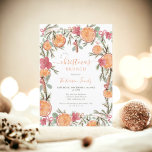 Boho Winter Torkad Citrus Blommigt christmas brunc Inbjudningar<br><div class="desc">Fira vintermagin med vår handmålade Boho Winter-torkade julbrunch-inbjudan till Citrus Blommigt. Den här handmålade designen har en harmonisk blandning av orange, rosa, rött, brunt och grönt vattenfärger i blommigten, med torkade mysiga vinterjulgranar och kanelspetsar. Teckensnittet i eleganten tillför en något sofistikerad nyans, skapar det som perfekten väljer för en vinter-...</div>