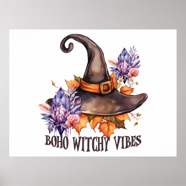 Boho Witchy Vibes Halloween  Poster (Framsidan)