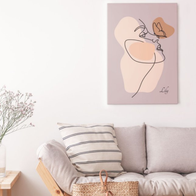 Boho Woman Line Art , Earthy Tones Poster (Skapare uppladdad)